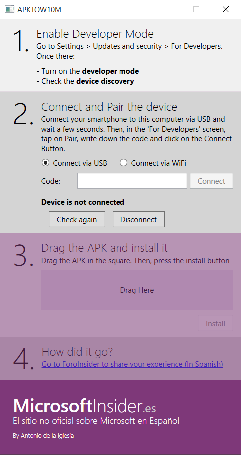 apk to win10m insider tool for win 7